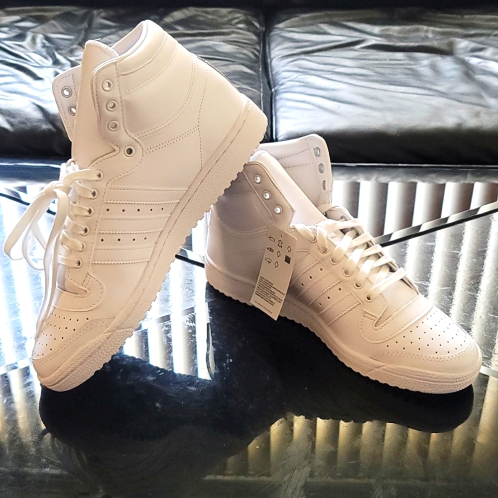 Adidas Top Tens Sz 11 Wh/Wh